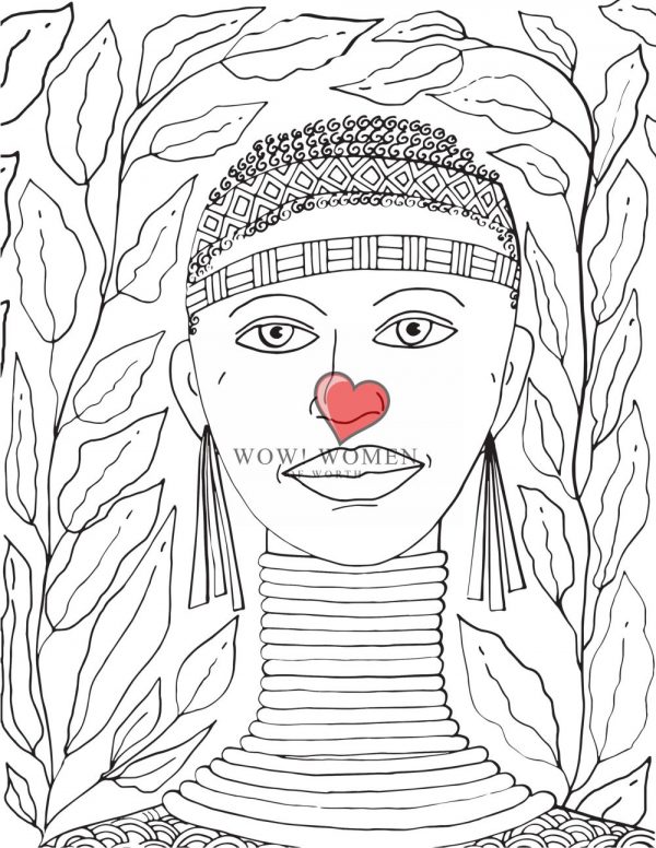 WOW! Women Coloring Page Sample