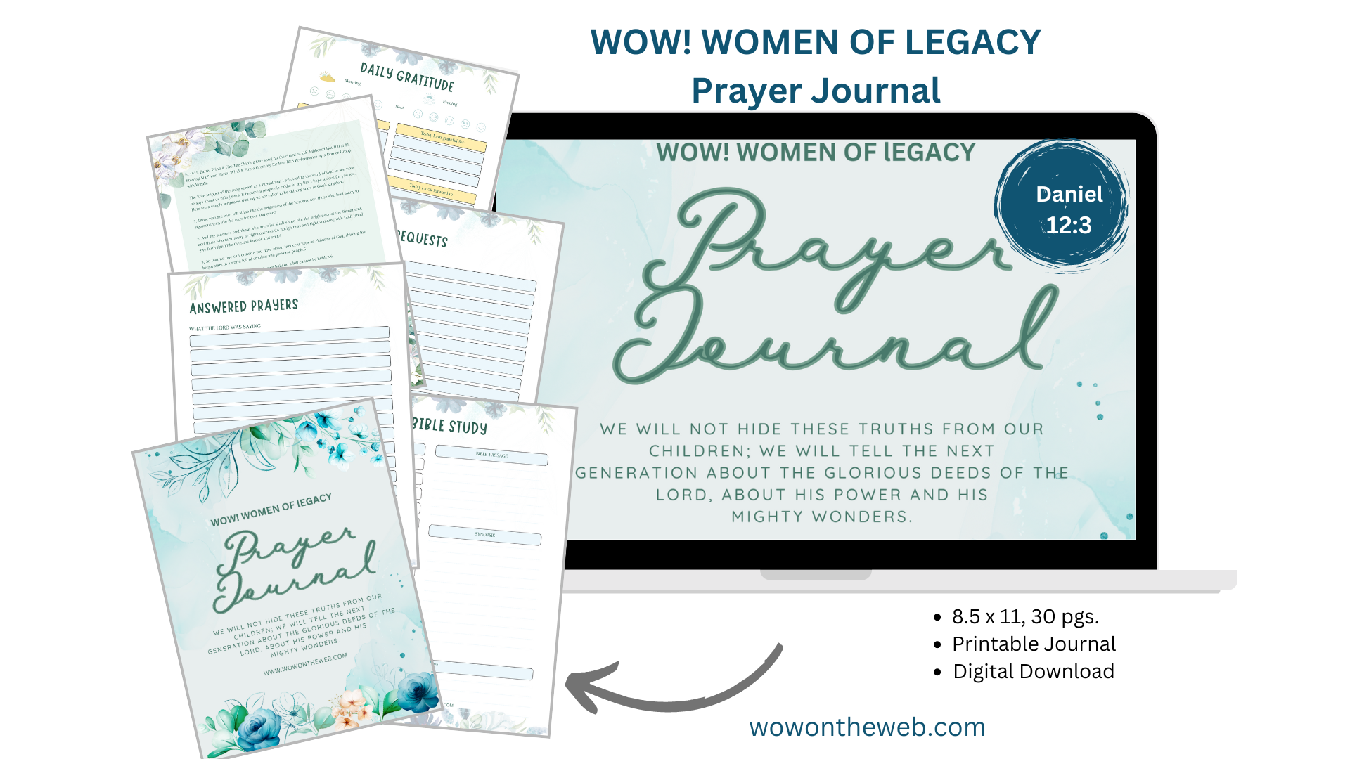 Printable Prayer Journal - WOW! Women of Legacy